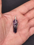 Sterling Silver Amethyst Crystal Pendant