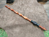 Ebony and Bloodwood Amethyst Geode Magic Wand $350