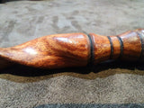 Ebony and Bloodwood Amethyst Geode Magic Wand $350