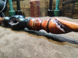 Ebony and Bloodwood Amethyst Geode Magic Wand $350