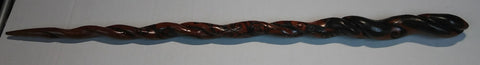 Vine Woodburned Bloodwood and Ebony Magic Wand $140