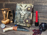 Creature hand bound journal/sketch book/grimoire $85