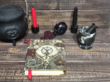 Brown Leather Skull Journal/Sketchbook/Grimoire $80