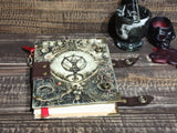 Brown Leather Skull Journal/Sketchbook/Grimoire $80