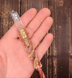 Titan Class Bloodwood and Gold Energy Healing Wand (ver 2.0) $205