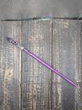 Divine Relationship Wand, Gold, Silver, Tanzanite, Emerald, Peridot, Kyanite, and Amethyst