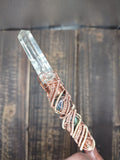 Titan Class Bloodwood, Opal, 12k Gold, and Copper Energy Healing Wand