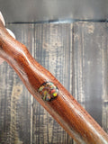 Titan Class Bloodwood, Opal, 12k Gold, and Copper Energy Healing Wand