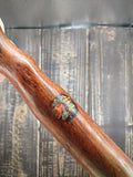 Titan Class Bloodwood, Opal, 12k Gold, and Copper Energy Healing Wand
