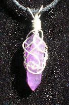 Sterling Silver Amethyst Crystal Pendant