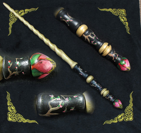 Golden Cherry Blossom Maple Magic Wand $85