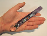 Fluorite and Quartz Chakra Healing Wand  $125
