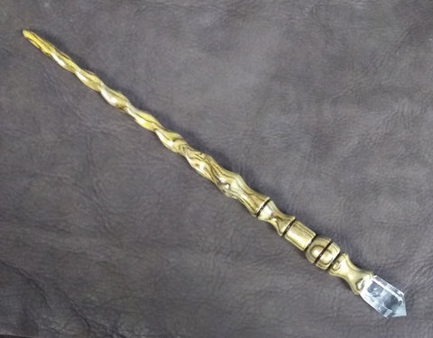 Bocote and Clear Quartz Magic Wand $115