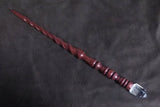 Bloodwood and Clear Quartz Crystal Magic Wand  $120