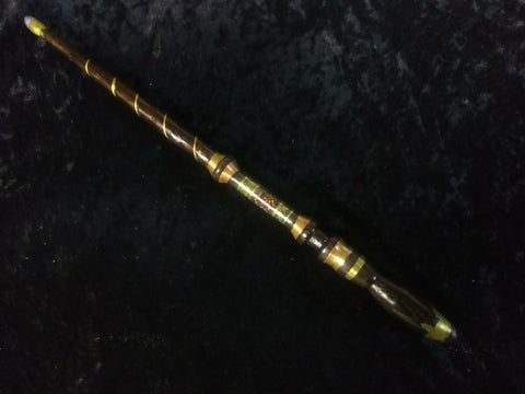 Opal, Tanzanite, Ruby, Wenge, Damascus Style Master Magic Wand $425