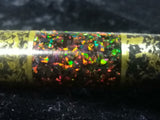 Opal, Tanzanite, Ruby, Wenge, Damascus Style Master Magic Wand $425