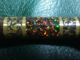 Opal, Tanzanite, Ruby, Wenge, Damascus Style Master Magic Wand $425