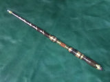 Opal, Tanzanite, Ruby, Wenge, Damascus Style Master Magic Wand $425