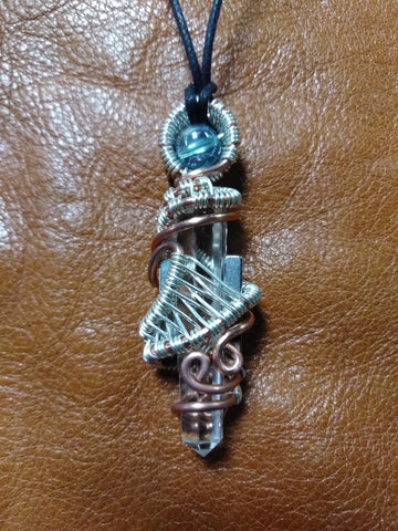 Elven Crystal Healing Wand Pendant $120