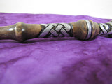 Silver Web Ash Celtic Knot Wand