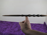 Silver Web Ash Celtic Knot Wand