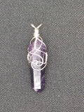 Sterling Silver Amethyst Crystal Pendant