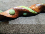 Jade and Jatoba Spiral Magic Wand $250