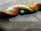 Jade and Jatoba Spiral Magic Wand $250