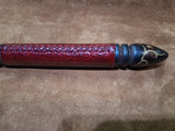 Red Agate, Maple, Red Leather Pheonix Fire Wand