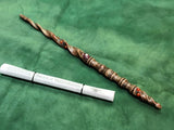 Ruby and Carnelian Ash Magic Wand $215