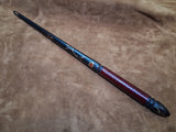 Red Agate, Maple, Red Leather Pheonix Fire Wand