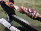 Ruby and Carnelian Ash Magic Wand $215