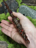 Ruby and Carnelian Ash Magic Wand $215