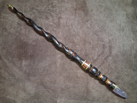 Star Sapphire, Ruby, Amethyst, Ash, Brass, Pheonix Fire Magic Wand