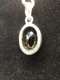 Moldavite Oval Cut Silver Pendant #MPN3. $320