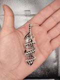 Silver and Copper Vogul Crystal Pendant