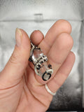Silver and Copper Crystal Pendant $65