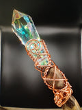 Rainbow Prism Oak Magic Wand (brown shaft) W28