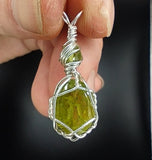 Peridot Oval Cut Gem Sterling Silver Pendant