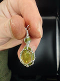 Peridot Oval Cut Gem Sterling Silver Pendant