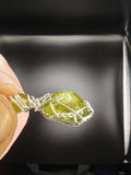 Peridot Oval Cut Gem Sterling Silver Pendant