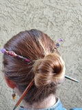 Amethyst Fairy Wand - Hairstick - Writing Wand -