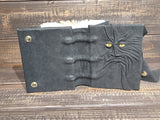 Black leather face blank journal/grimoire $150