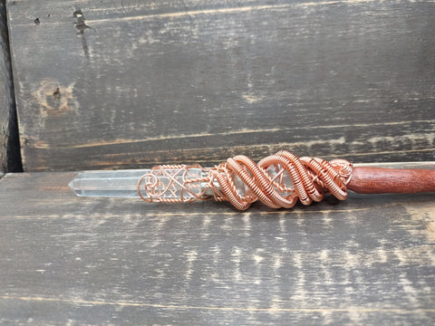 Titan Class Bloodwood and Copper Energy Healing Wand $105