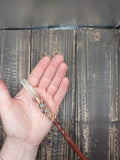 Titan Class Bloodwood, Opal, 12k Gold, and Copper Energy Healing Wand