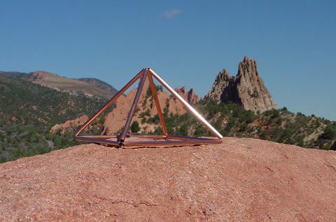 Large Copper Pyramid  A Journey Through Art