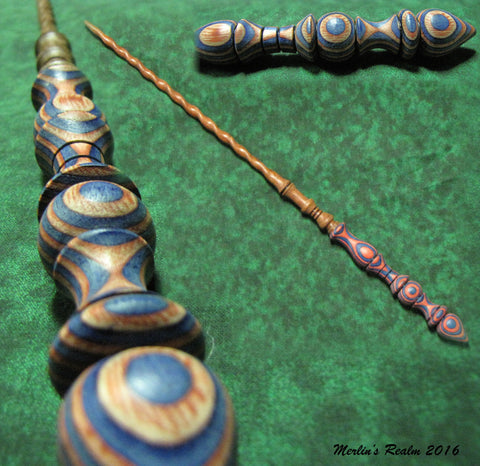 Red and Blue Bloodwood Magic Wand