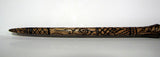 Wood-burned Spiral Maple Magic Wand
