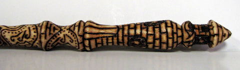 Ash Fairy Castle Wood-burned Magic Wand