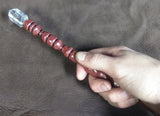 Bloodwood and Clear Quartz Crystal Magic Wand  $120